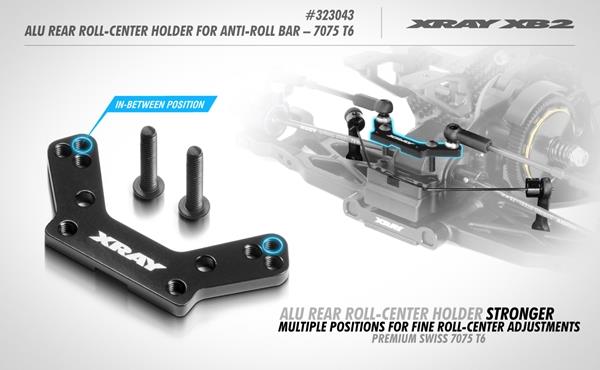 [X323043] ALU REAR ROLL-CENTER HOLDER FOR ANTI-ROLL BAR - 7075 T6 - X323043