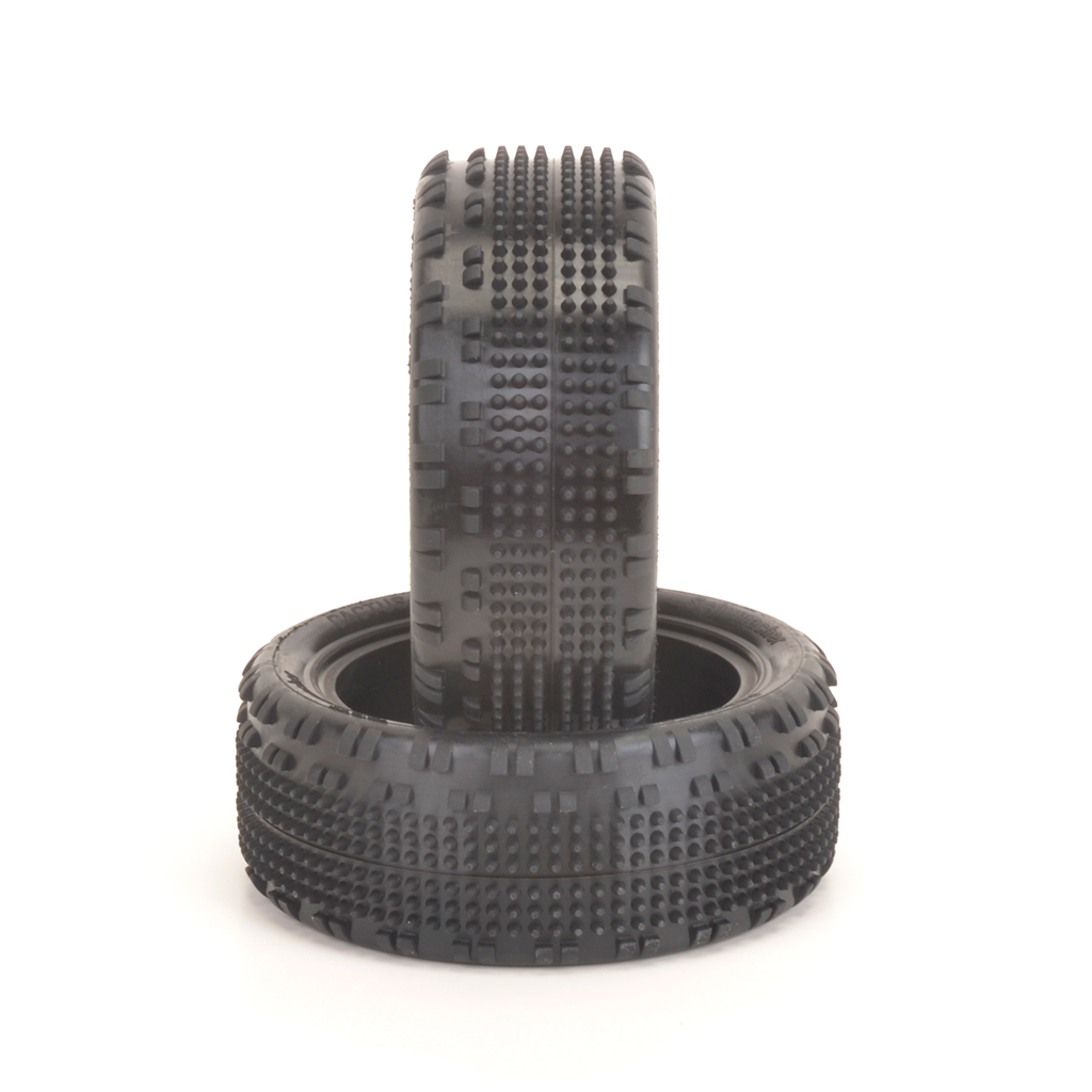 [U6897] SCHUMACHER CACTUS FUSION 2 - 1/10 4WD TYRES - FRONT - SILVER - U6897