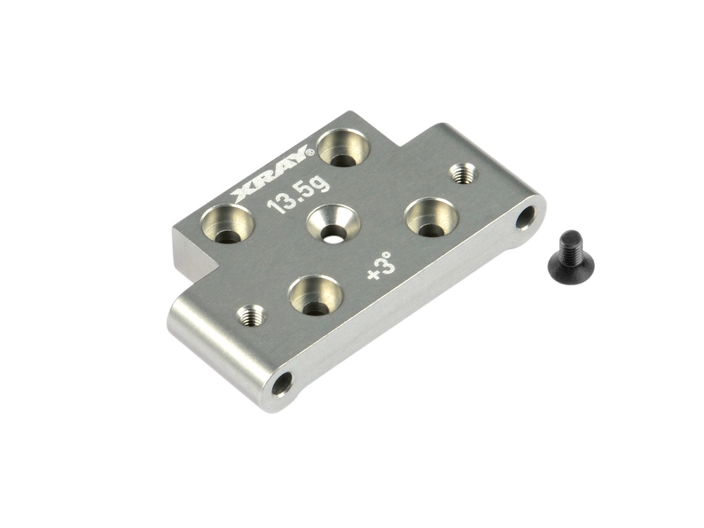 [X322317] ALU FRONT LOWER ARM MOUNT +3°/-3° - SWISS 7075 T6 - X322317