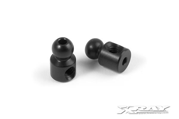 [X303431-K] ALU 4.9MM BALL END - BLACK (2) - X303431-K