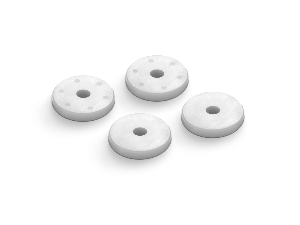 [X368034] PRECISION GROUND SHOCK PISTON BLANKS 2.0MM - BIG BORE (4) - X368034