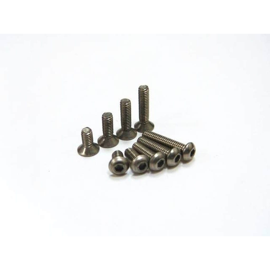 [HS-69492] Hiro Seiko Hex Socket Button Head Screw M3x6 [S-Black] ( 6 pcs) - HS-69492