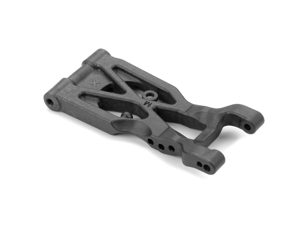 [X363124-G] COMPOSITE SUSPENSION ARM REAR LOWER LEFT - 3-HOLE - GRAPHITE - X363124-G
