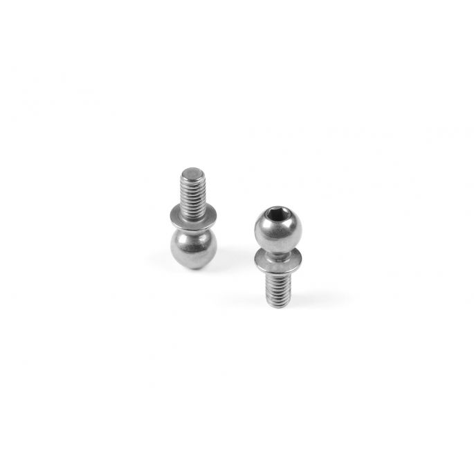 [X362656] HARD STEEL BALL END 5.4MM WITH THREAD 6MM - NICKEL COATED (2) - X362656
