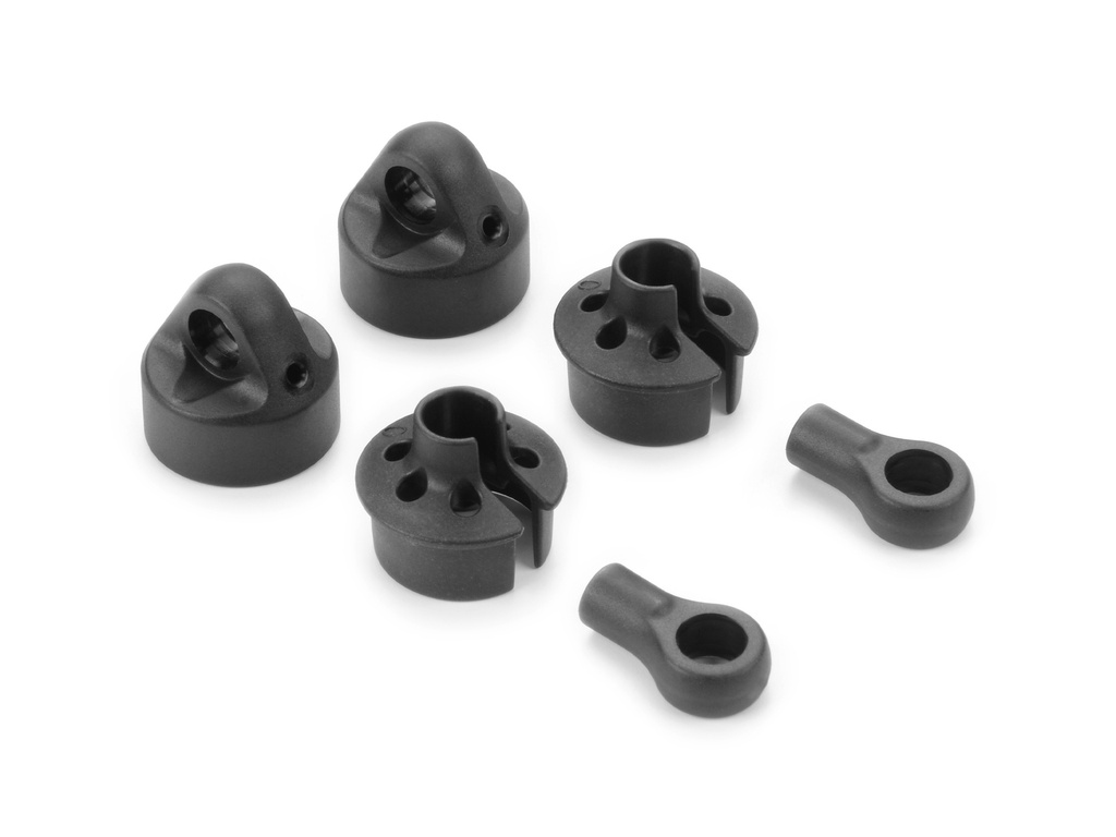[X368014] COMP. SHOCK CAP, SPRING COLLAR & BALL JOINT - BIG BORE (2) - X368014