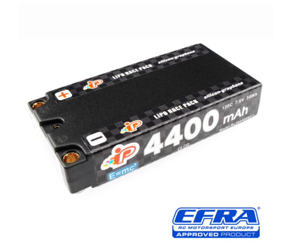 [IP-BL2S4400MC3] Intellect MC3 4400mAh 120C 7.6V Long Runtime LCG Graphene Shorty Pack LiHV