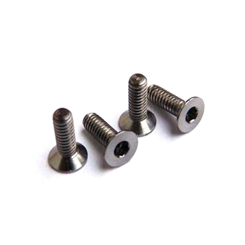 [HS-48020] Hiro Seiko Titan64 Hex Socket Flat Head Screw M2x8 (4pcs) - HS-48020
