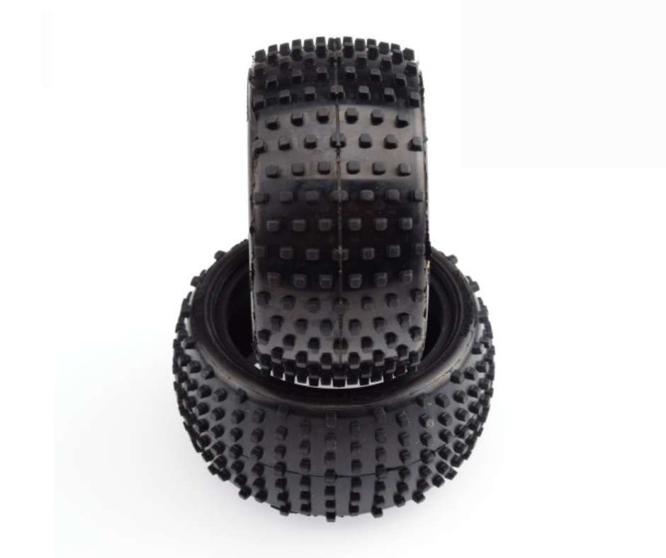 [SW-139YN] Sweep CUBY 2wd/4wd Rear Yellow long wear compound (Medium) 1/10 Astro turf / Carpet tires (Only tires) 2pcs - SW-139YN