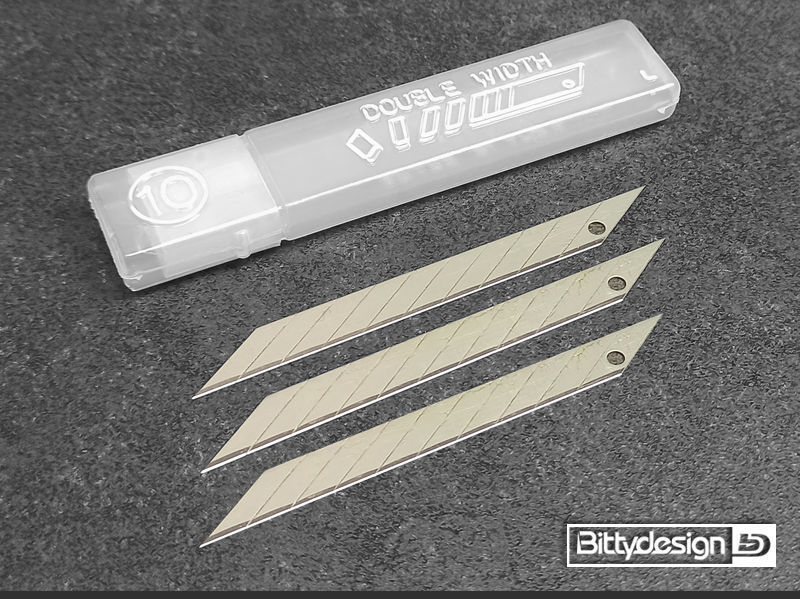 [BDKB-12092] BITTYDESIGN 30X REPLACEMENT BLADES FOR HOBBY ART KNIFE (30° DEGREE) - BDKB-12092