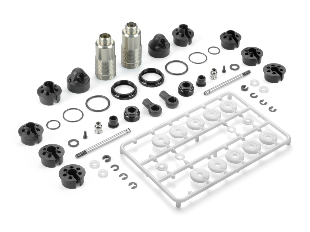[X368202-S] SHOCK ABSORBERS 35.5MM - SHORT CAP - BIG BORE - SET (2) - X368202-S