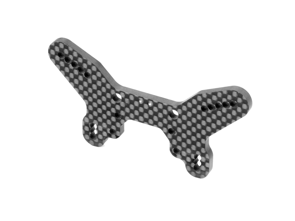 [X362091] CARBON SHOCK TOWER HS BULKHEAD FOR WING – 2 DOTS - FRONT - X362091