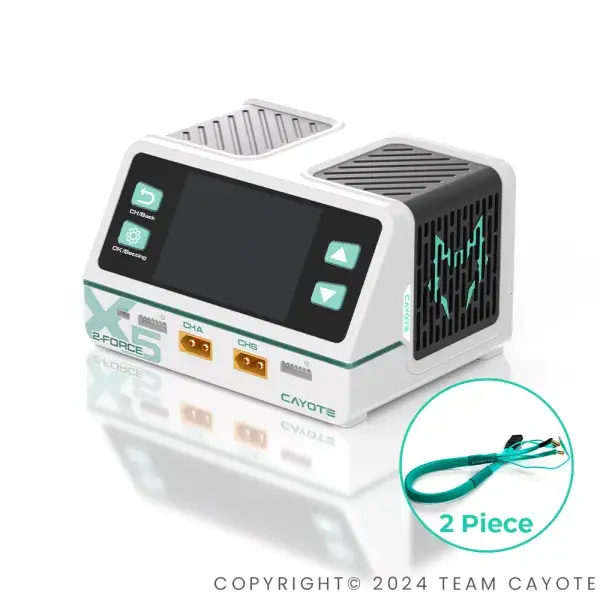 [CYEG1021] CAYOTE 2-Force X5 Charger (EU Version) incl. 2 XT90 Charging Leads