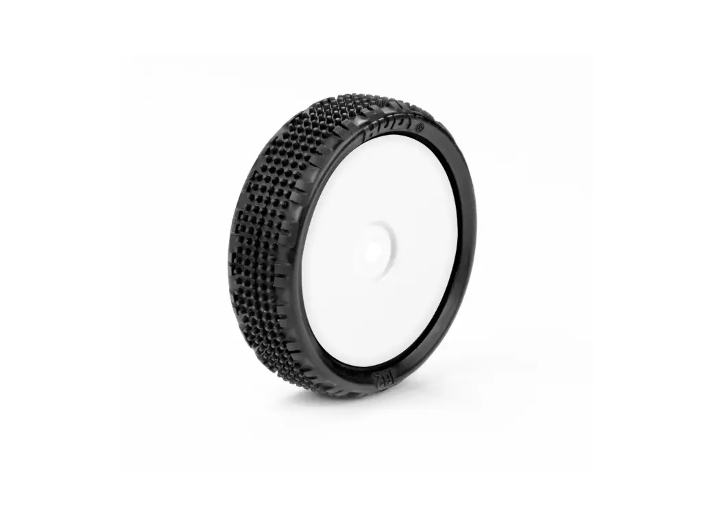[H852102-M] HUDY 1/10 OFF-ROAD PRE-GLUED TIRE 2WD FRONT CARPET - 102 - MEDIUM (2) - H852102-M