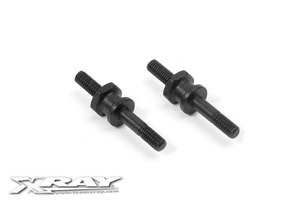 [X368045] STEEL SCREW SHOCK PIVOT BALL WITH HEX (2) - X368045