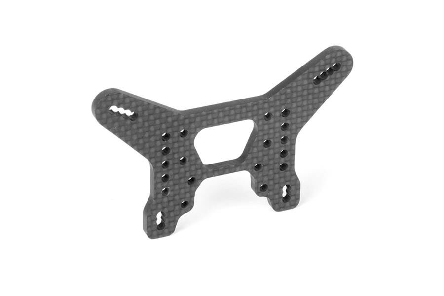 [X363085] GRAPHITE SHOCK TOWER FOR HORIZONTAL SPLIT BULKHEAD (HS) - REAR - 3.5MM - X363085