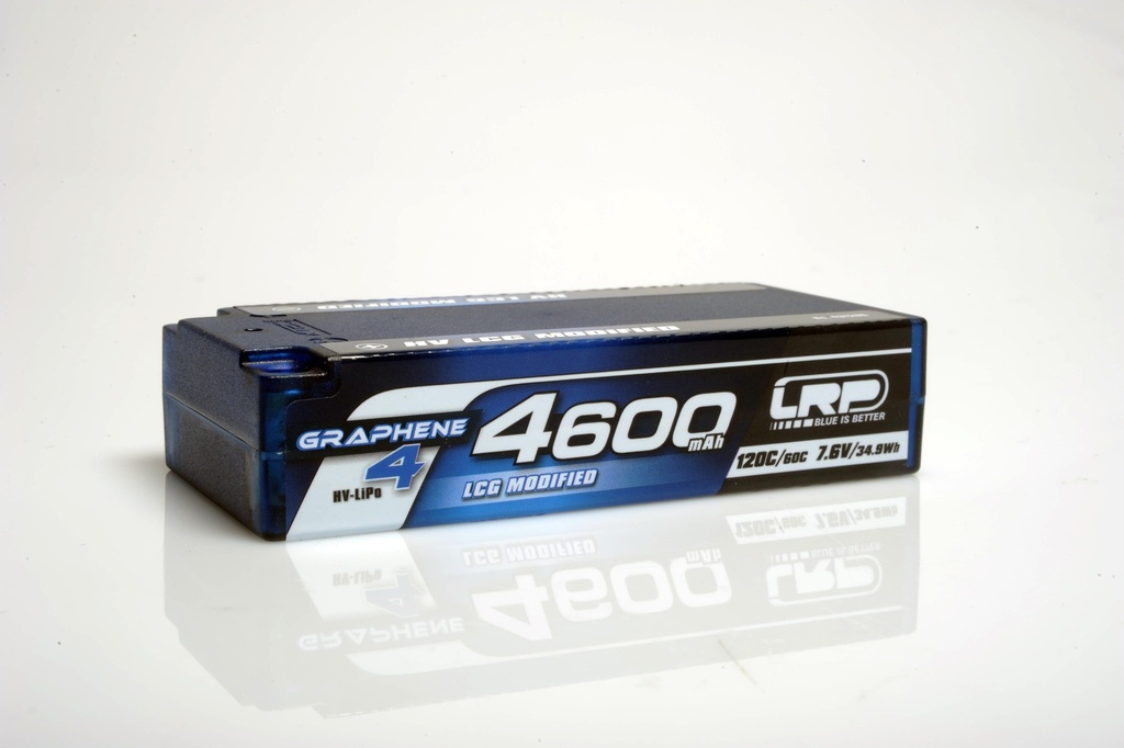 [431286] LRP HV LCG Modified Shorty GRAPHENE-4 4600mAh Hardcase - 7.6V LiPo - 120C/60C - 431286