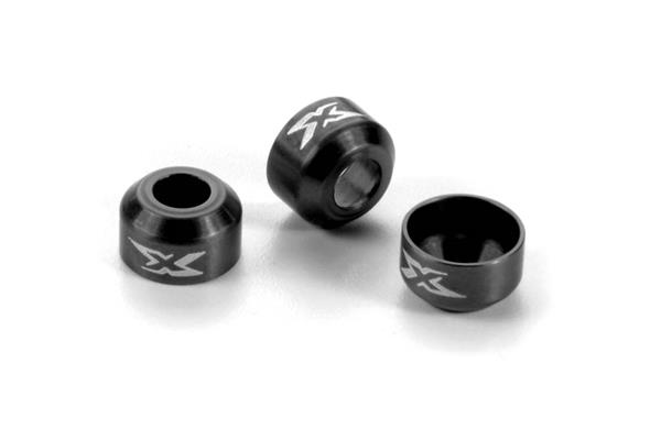 [X365471-K] Alu Drive Shaft Safety Collar - Black (3) - X365471-K