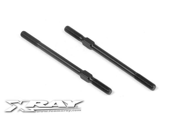 [X362610] Adjustable Turnbuckle 50mm M3 L/R - Hudy Spring Steel (2) - X362610