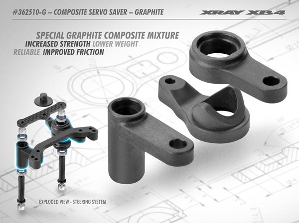 [X362510-G] COMPOSITE SERVO SAVER - GRAPHITE - X362510-G