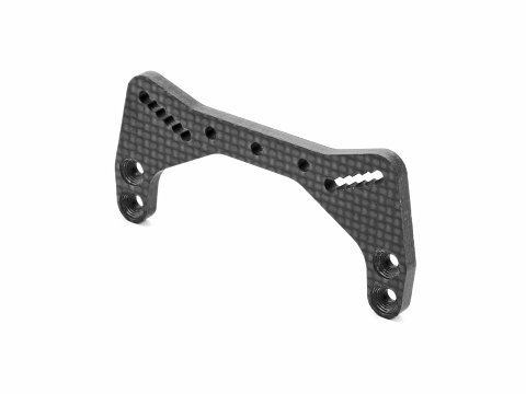 [X322087] XB2'22 GRAPHITE SHOCK TOWER - FRONT - 3.5MM