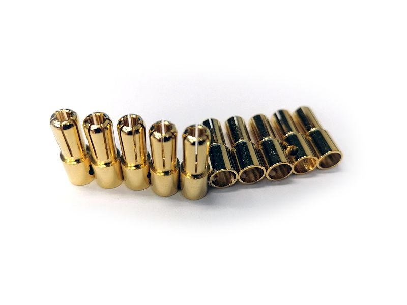 [HSPP016] H-Speed Gold Connector 5mm (10STK) - HSPP016