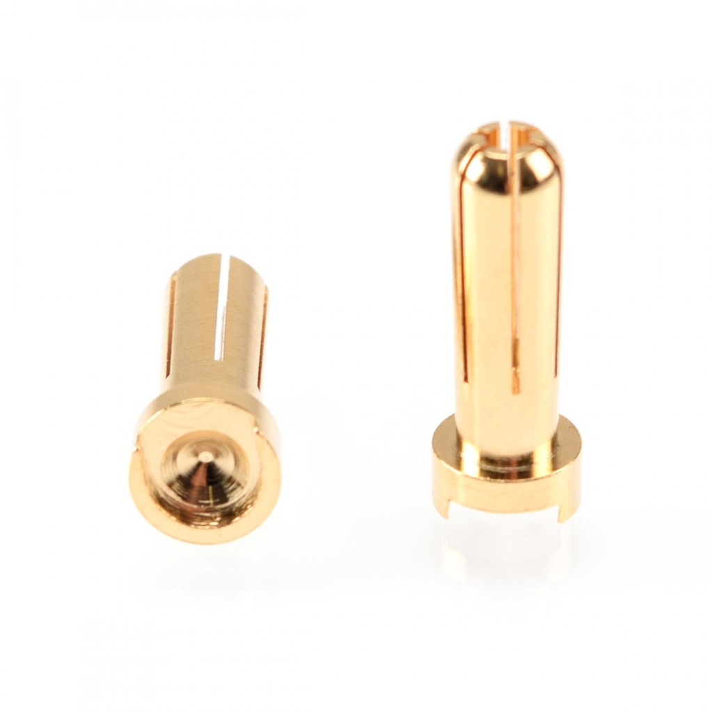 [RP-0193] RUDDOG 5mm Gold Plug Male (2pcs)